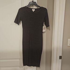 Lularoe gray ribbed dress